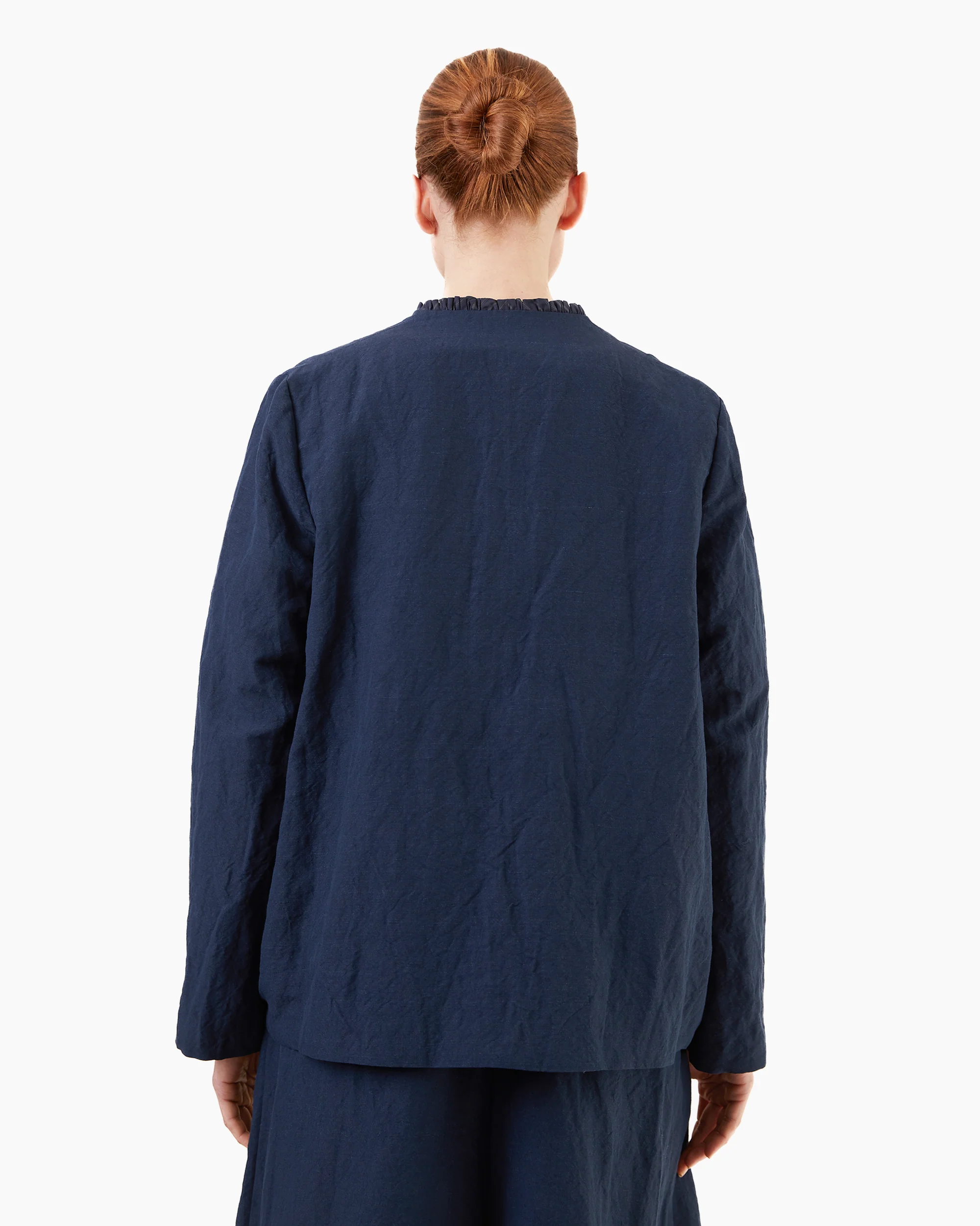 Apuntob Linen Jacket in Abyss - Image 4