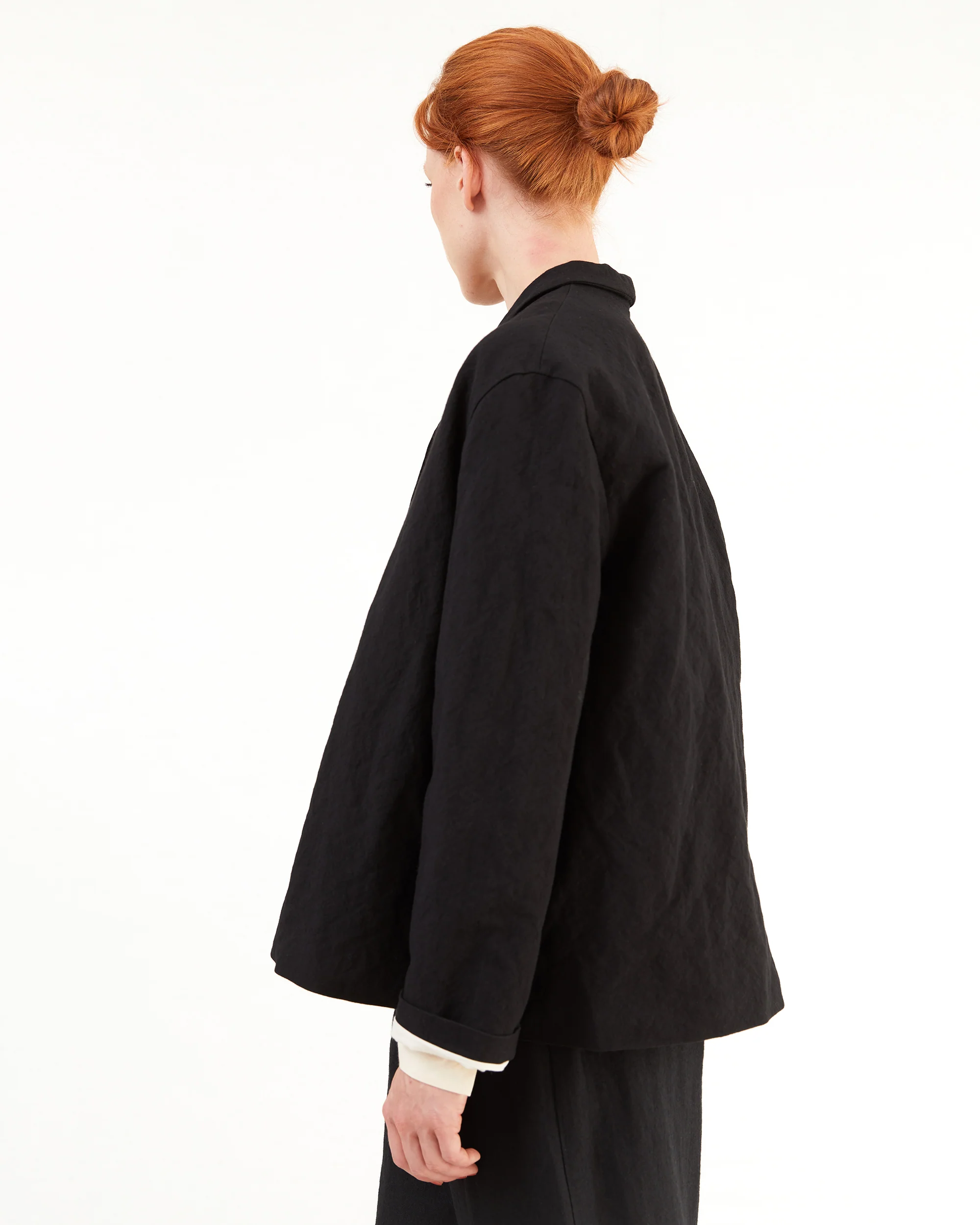 Apuntob Wool Jacket in Black - Image 6