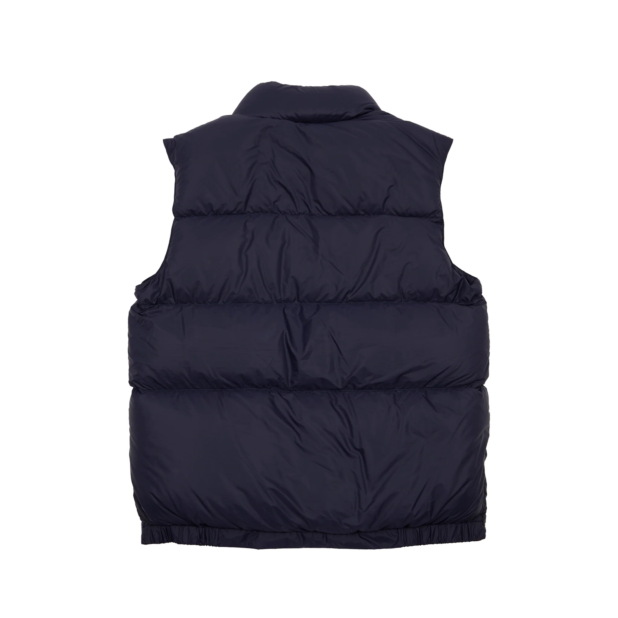 Crescent Down Works Nylon Italian Vest in Navy/Navy - Image 4