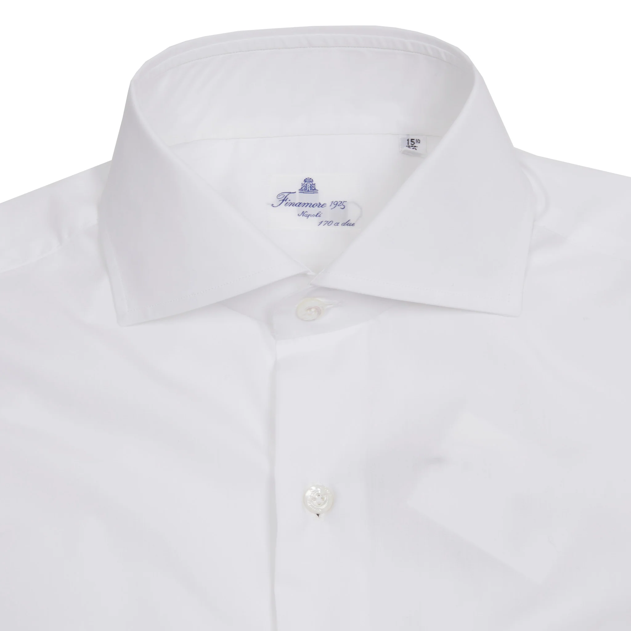Finamore 170 Pocket Shirt in White - Image 3