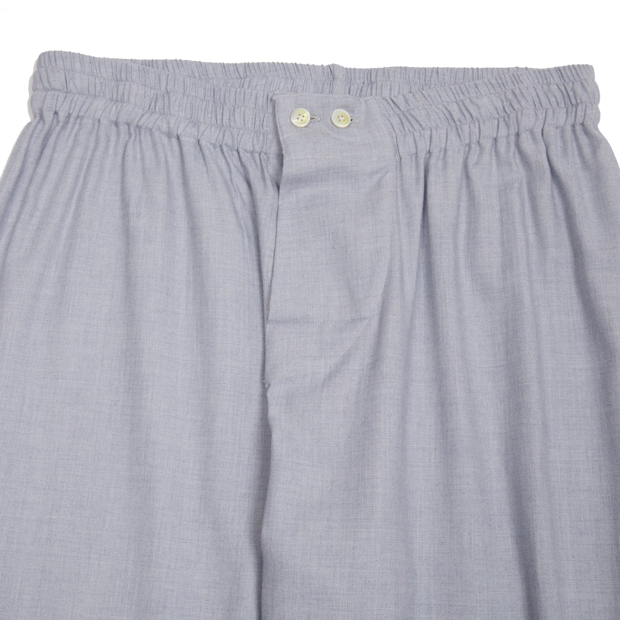 Finamore Cotton Cashmere Pyjamas in Light Blue - Image 6
