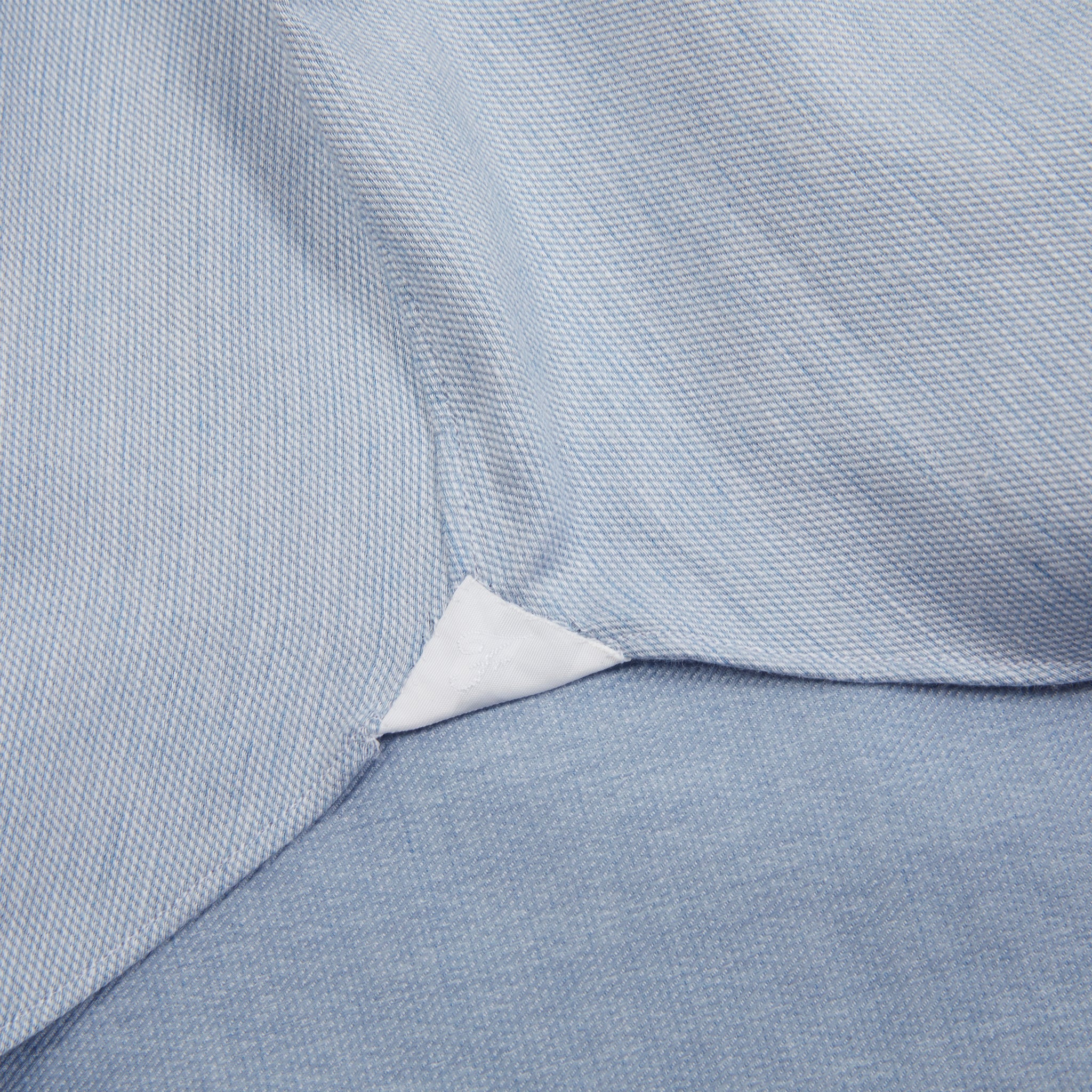 Finamore Napoli Cotton/Cashmere Shirt in Light Blue - Image 6
