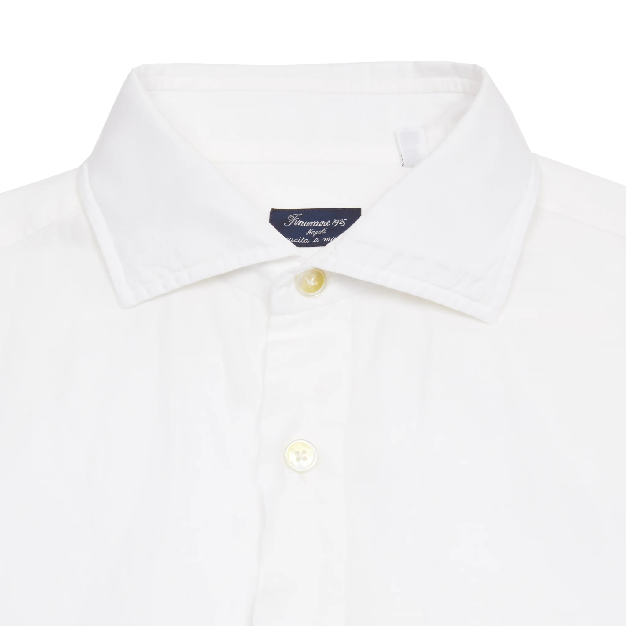 Finamore Napoli Linen/Cotton Shirt in White - Image 3