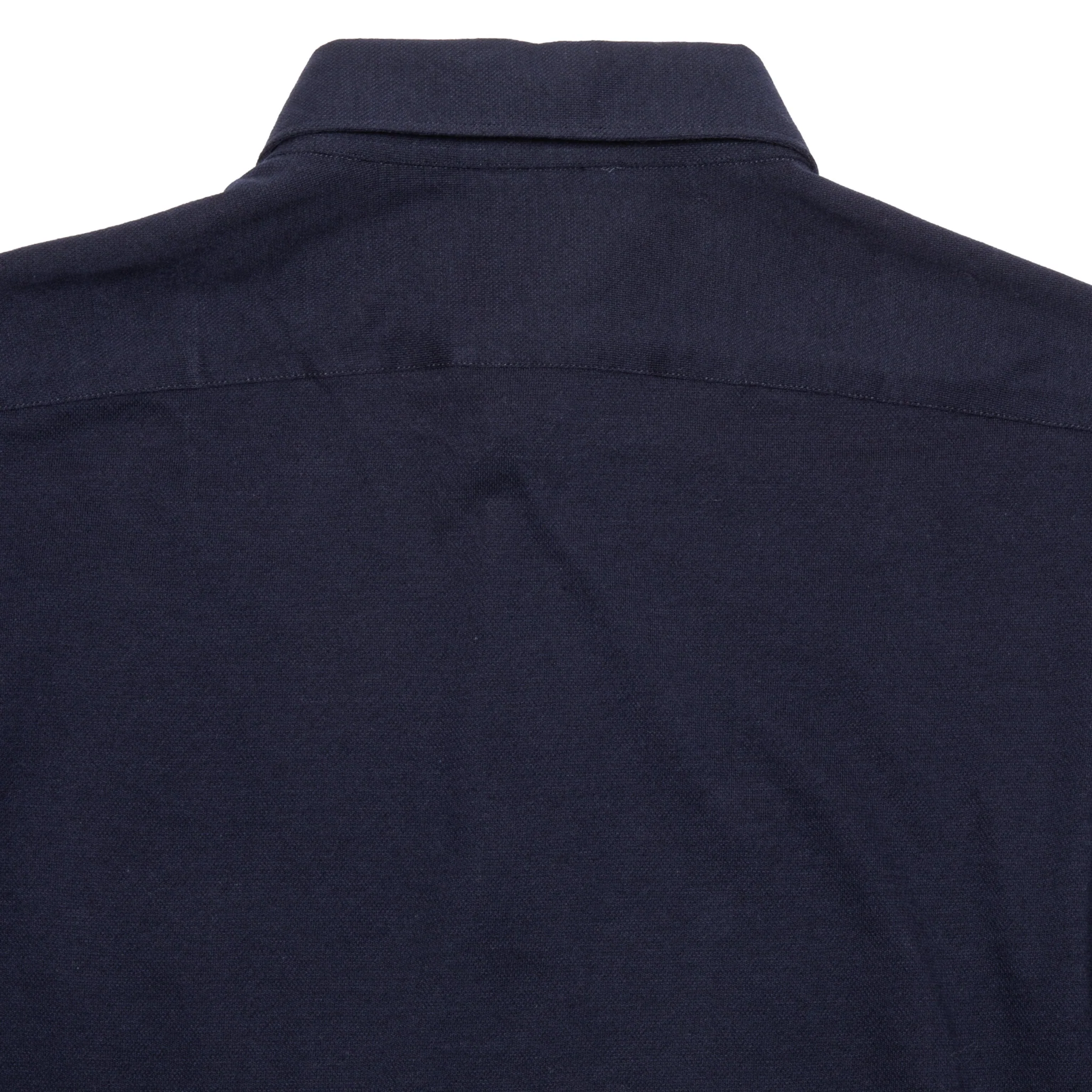 Finamore Orlando Cotton/Cashmere Polo Shirt in Navy - Image 4