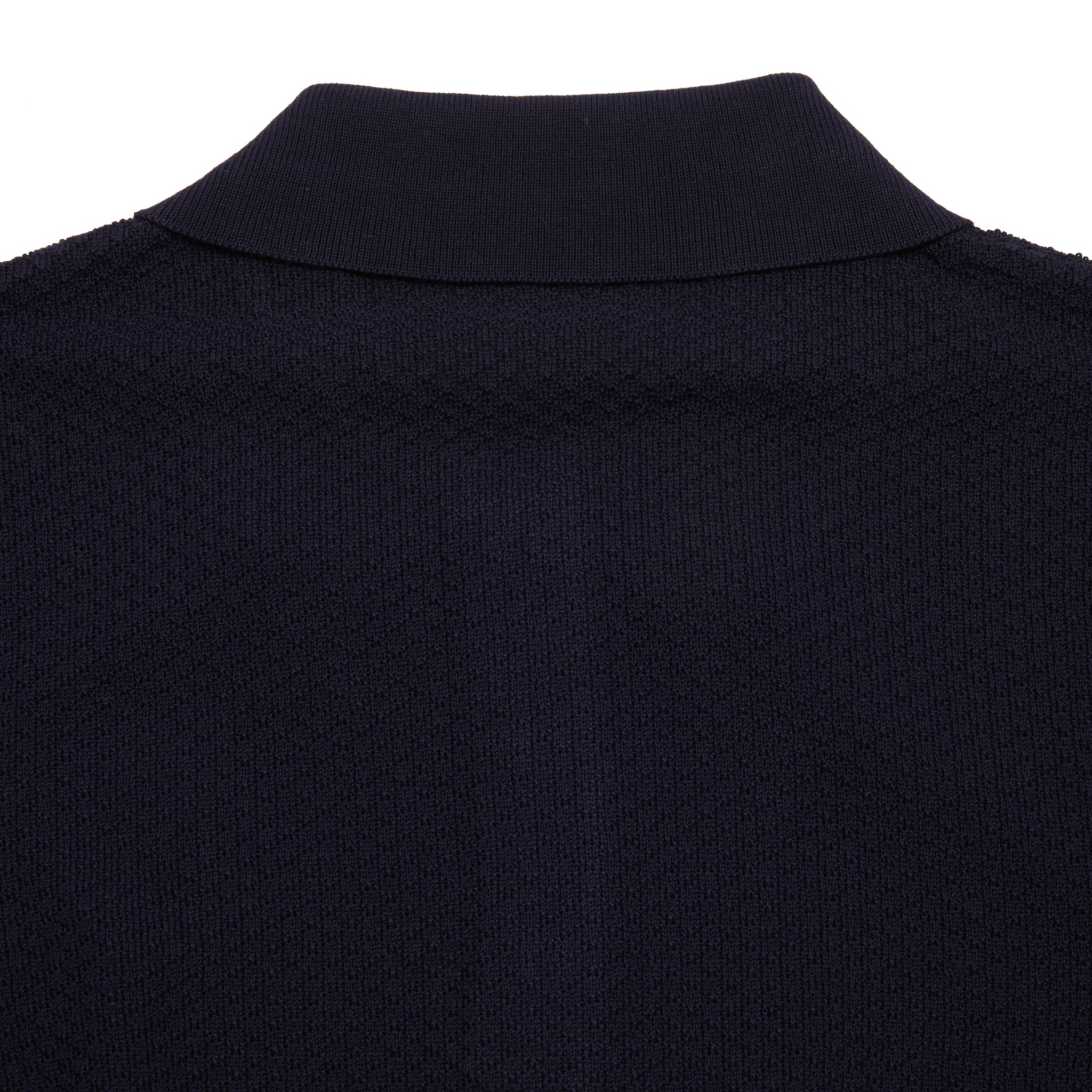 GRP Cotton Textured Polo in Navy - Image 3