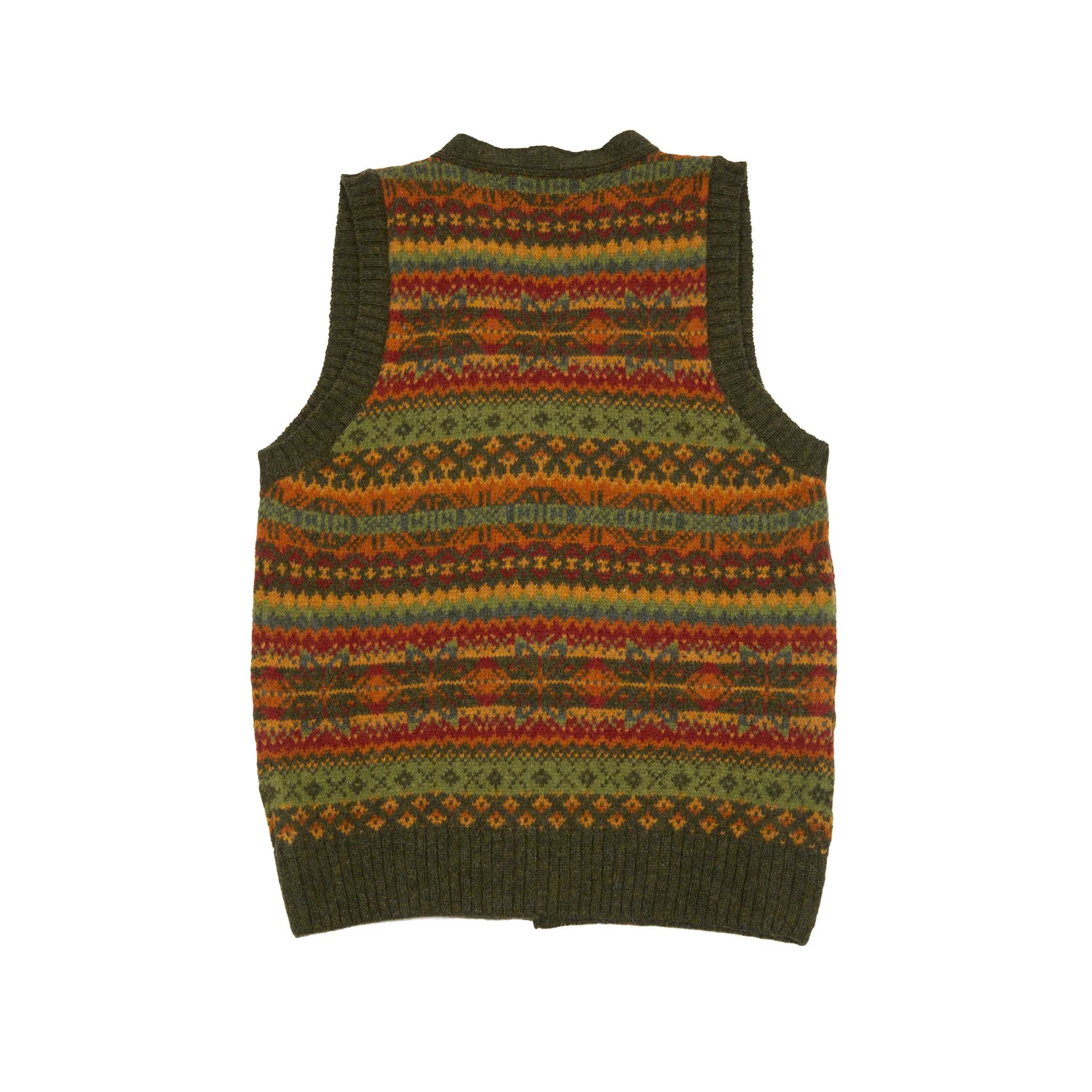 Harley Fair Isle Waistcoat in Pineshadow - Image 4