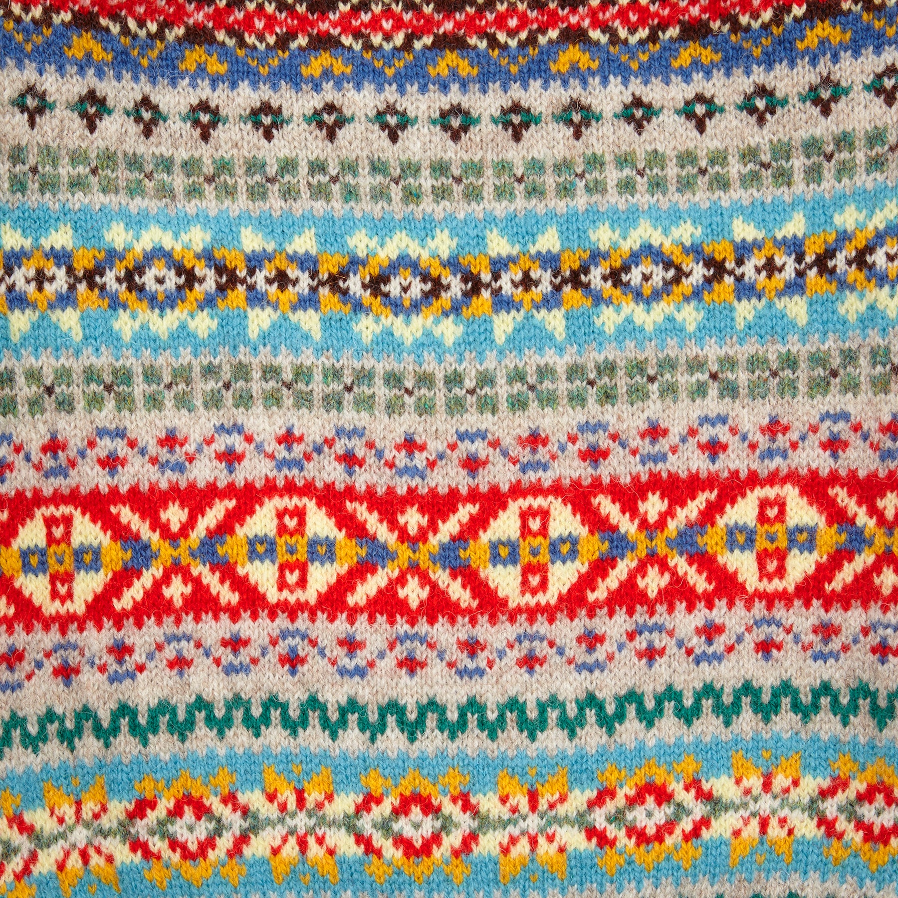 Jamieson's Fair Isle Jumper in Ecru - Image 5