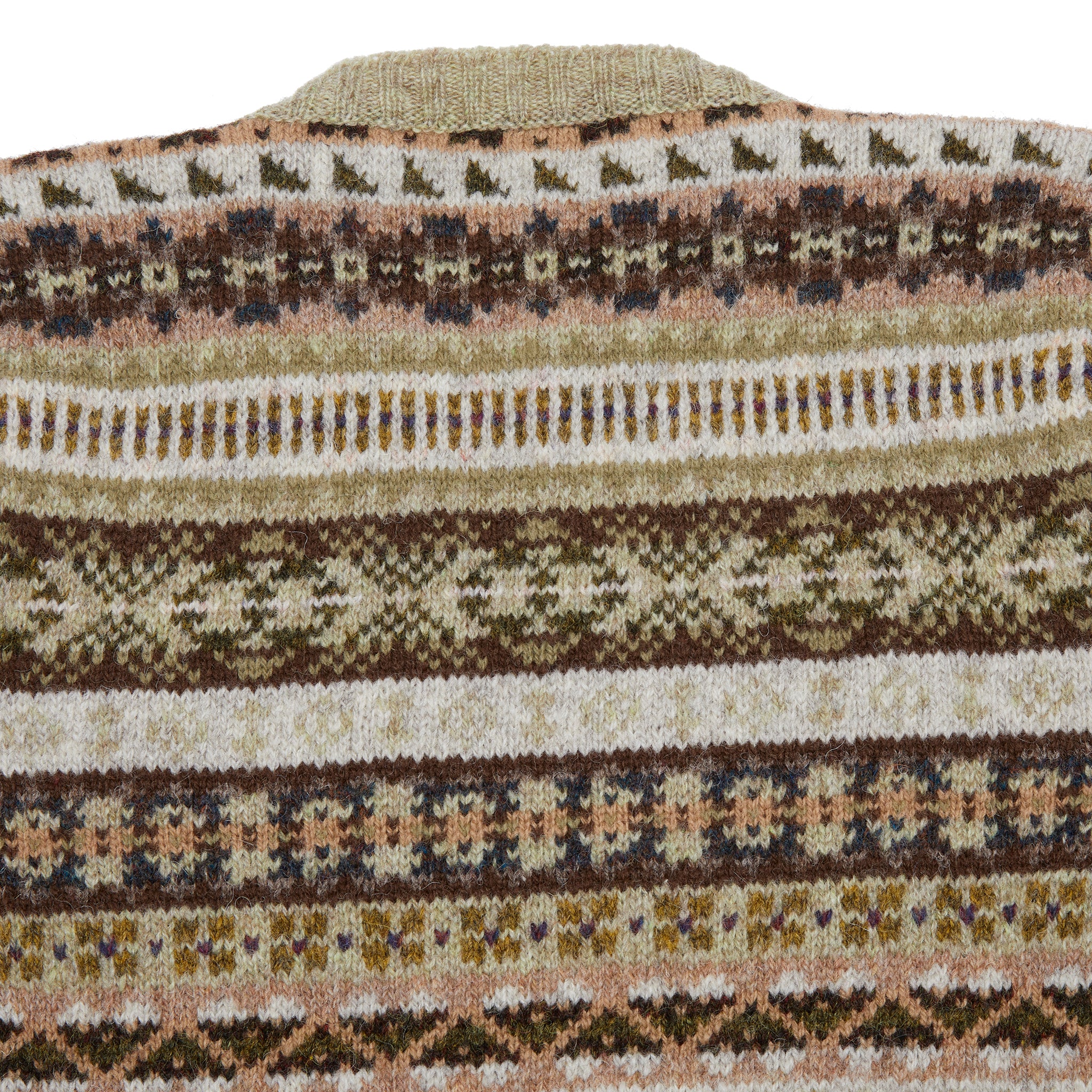 Jamieson's Fair Isle Jumper in Lichen - Image 4