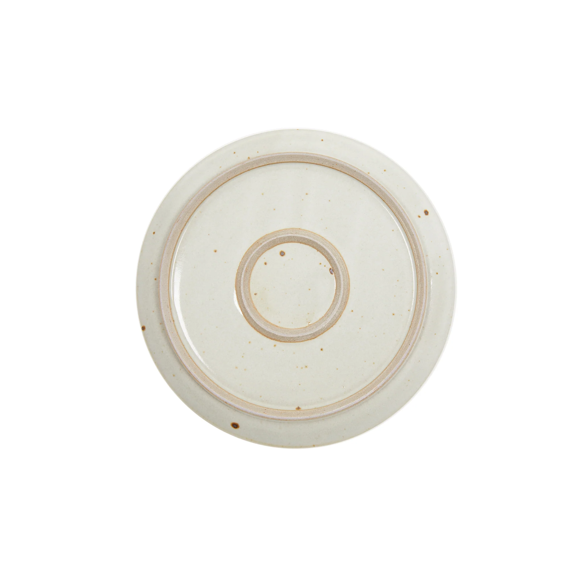 Keramische Werkstatt Margaretenhöhe Flat Stoneware Plate in White Nr. 15 - Image 3