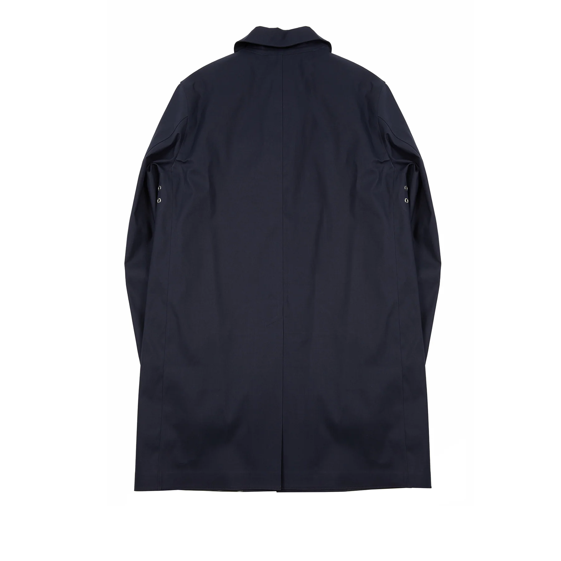 Mackintosh Dunoon Bonded Cotton Raincoat with Wool Liner in Navy - Image 4
