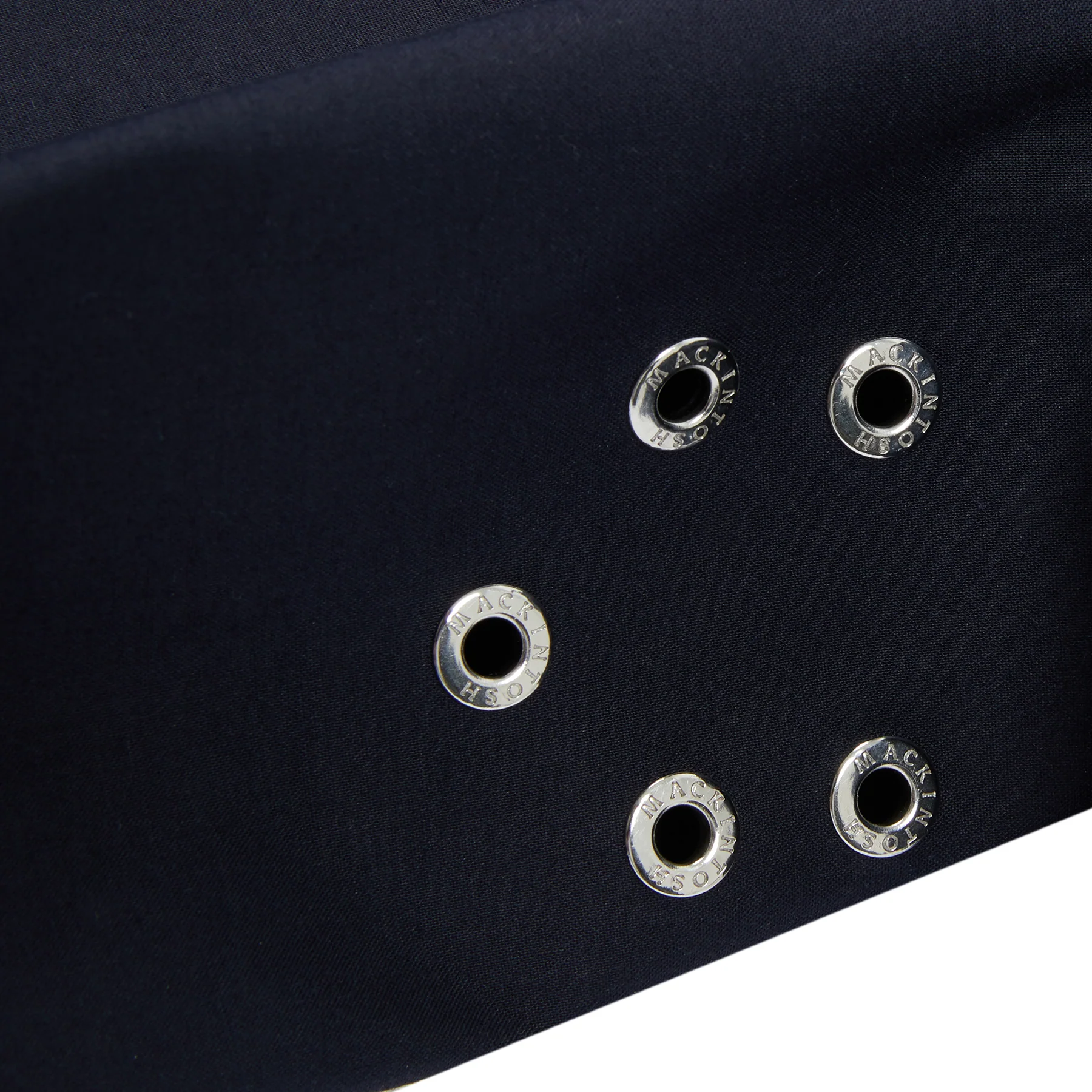 Mackintosh Dunoon Bonded Cotton Raincoat with Wool Liner in Navy - Image 6