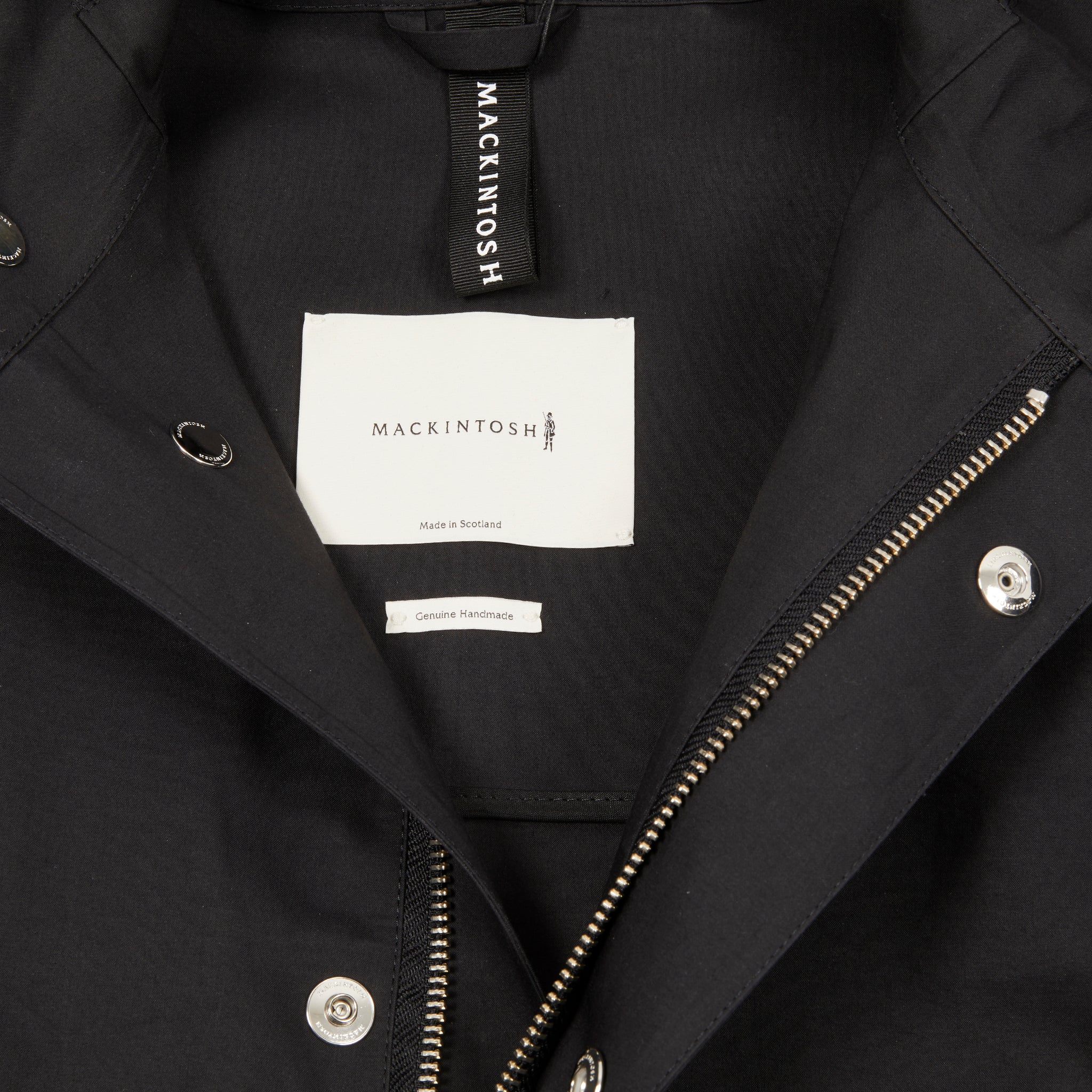 Mackintosh Granish Bonded Cotton Hooded Parka in Black - Image 6