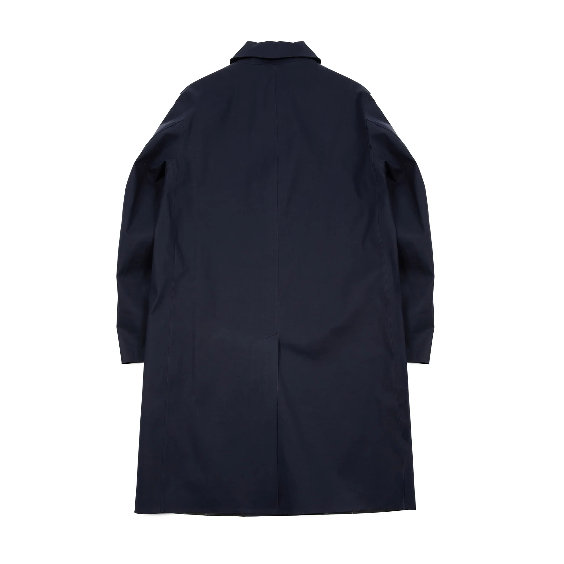 Mackintosh Oxford Bonded Cotton Raincoat in Navy - Image 3