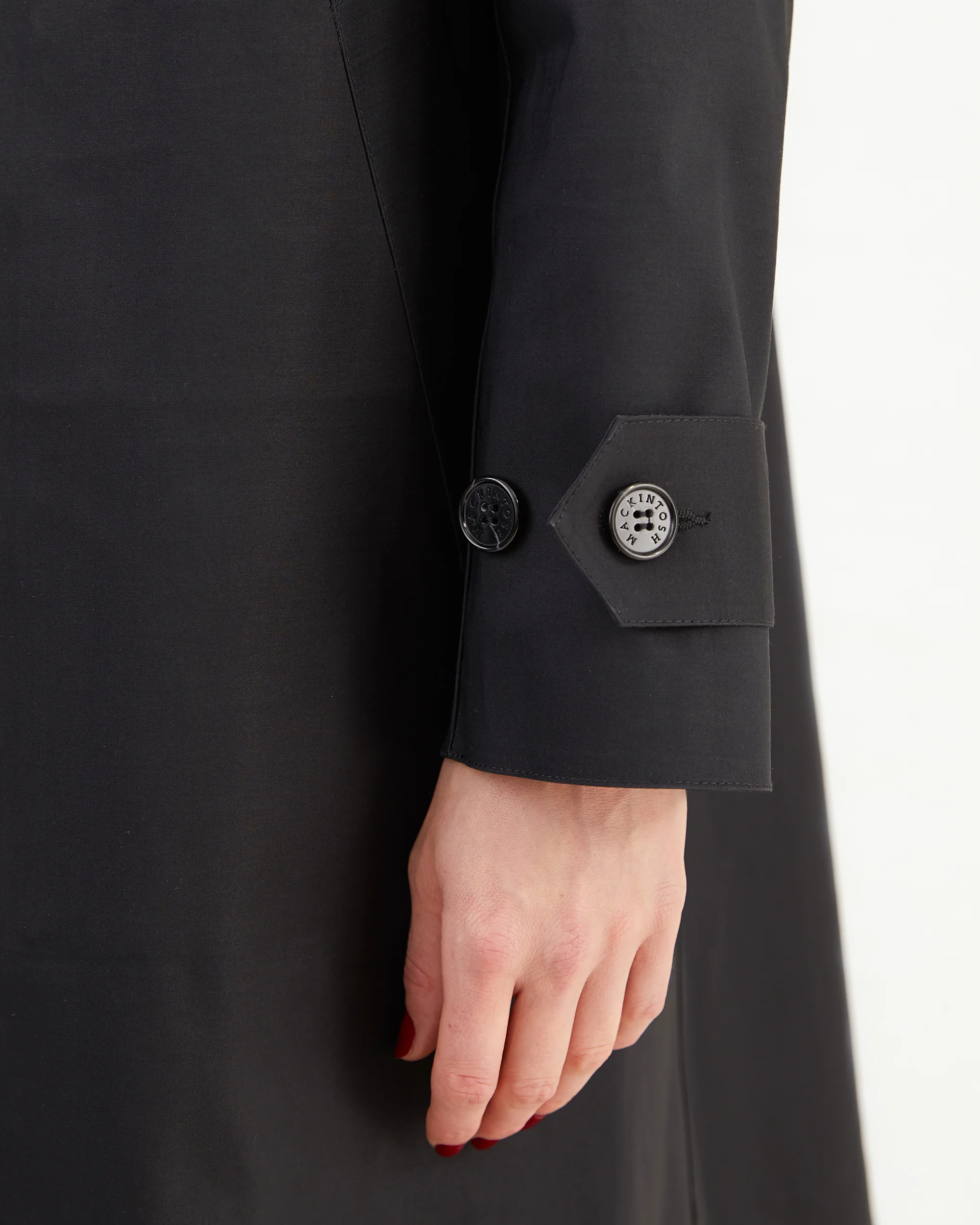 Mackintosh Women's Banton Bonded Cotton Raincoat in Black - Image 3