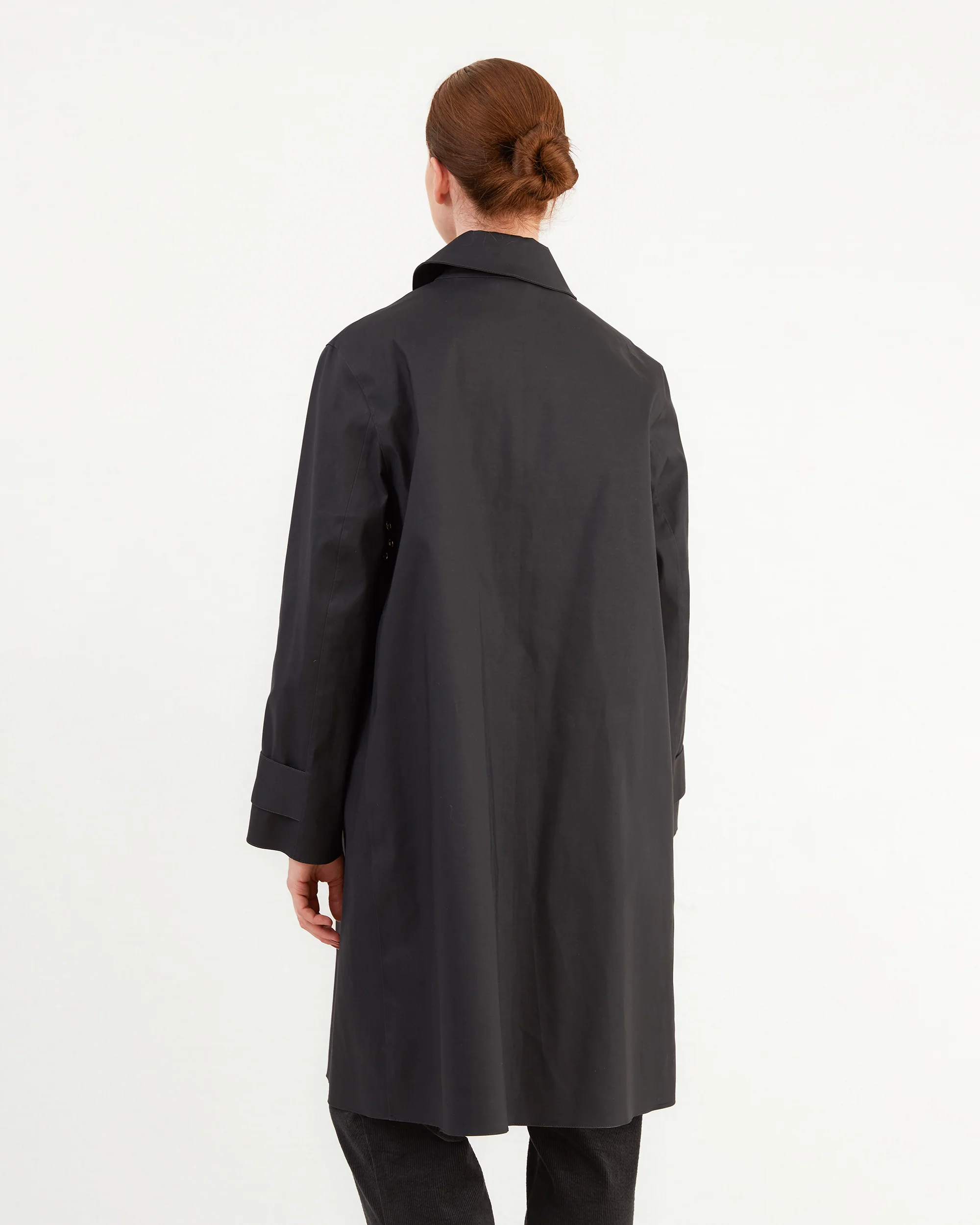 Mackintosh Women's Banton Bonded Cotton Raincoat in Black - Image 4