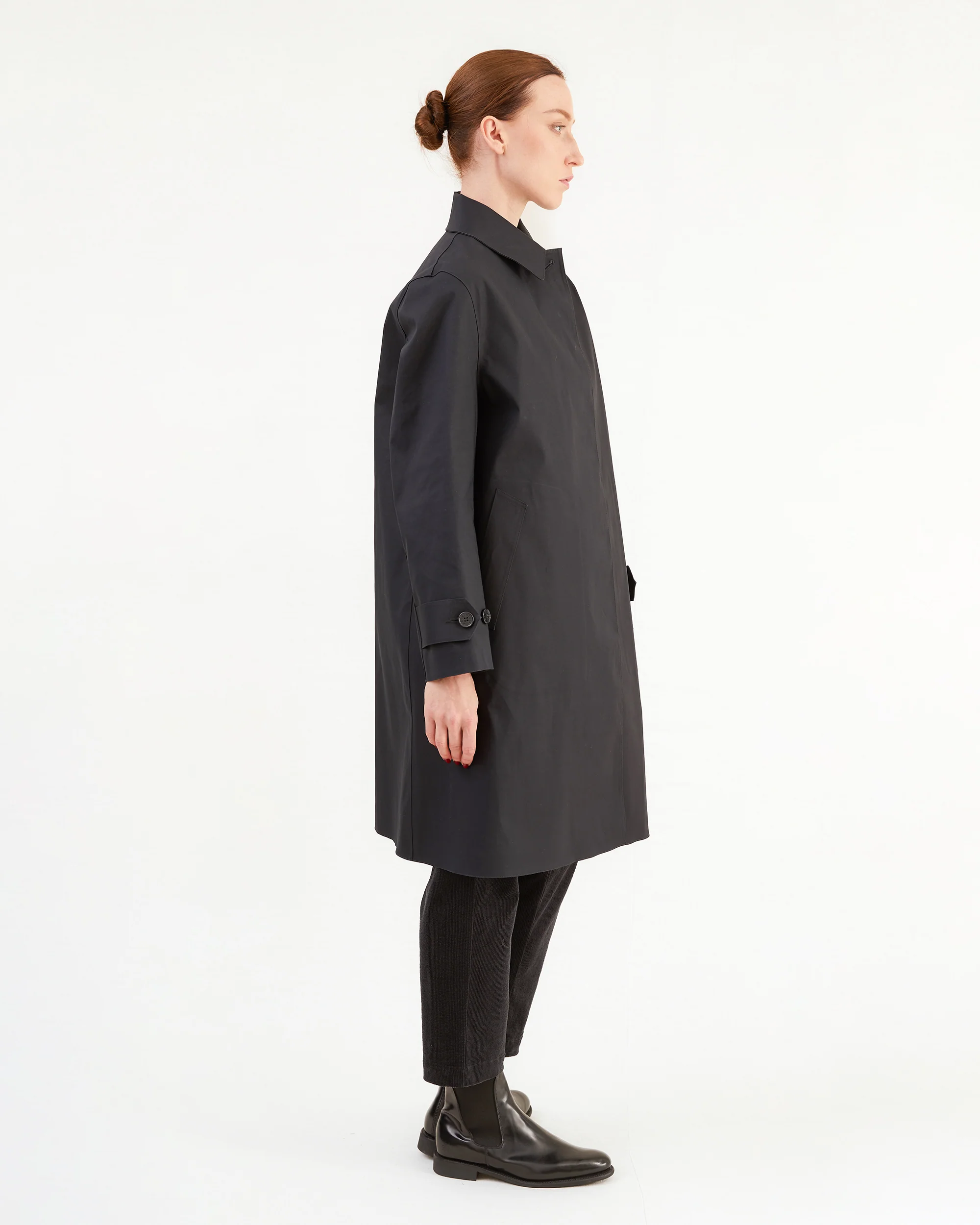 Mackintosh Women's Banton Bonded Cotton Raincoat in Black - Image 5