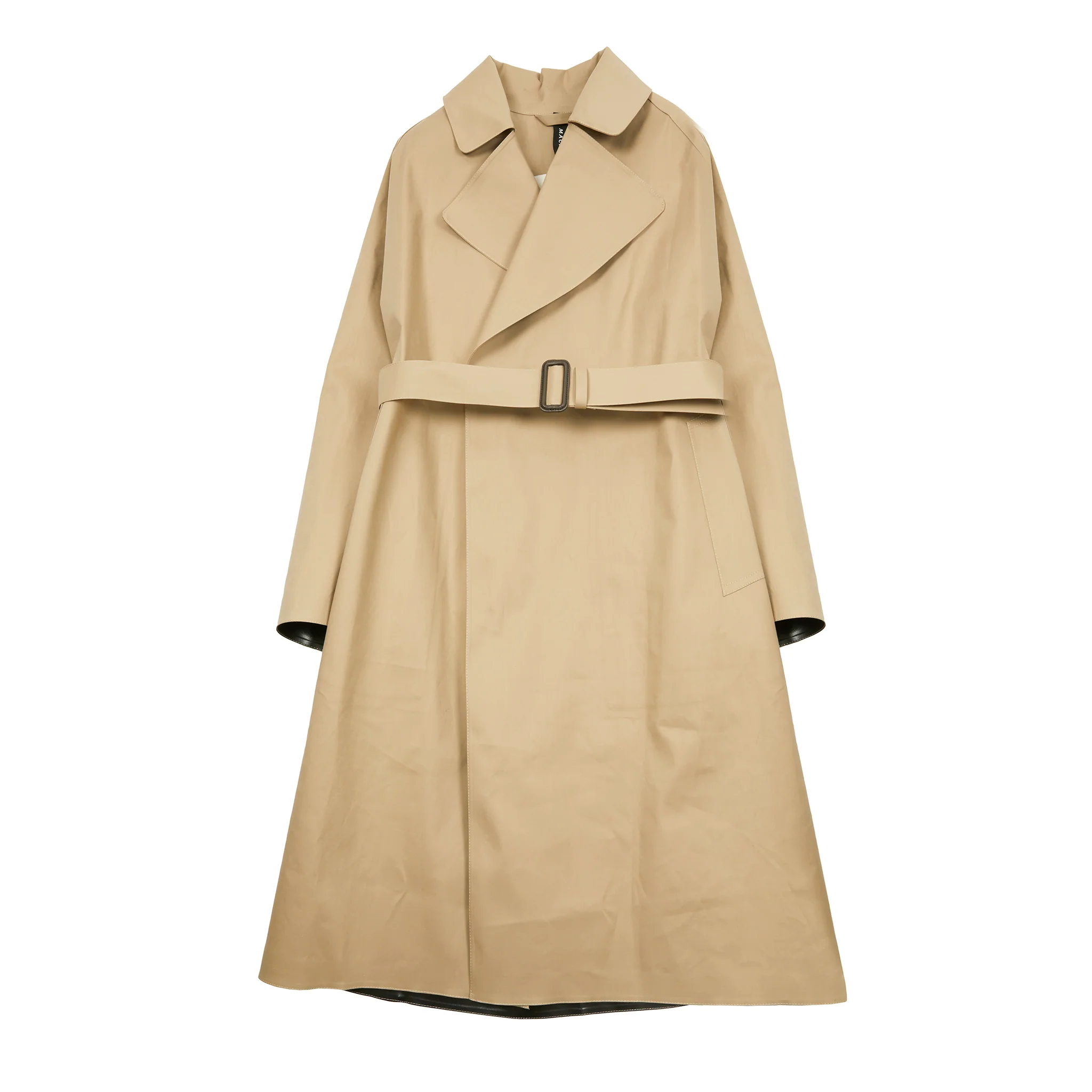Mackintosh Women's Kintore Bonded Cotton Overcoat in Fawn - Image 5