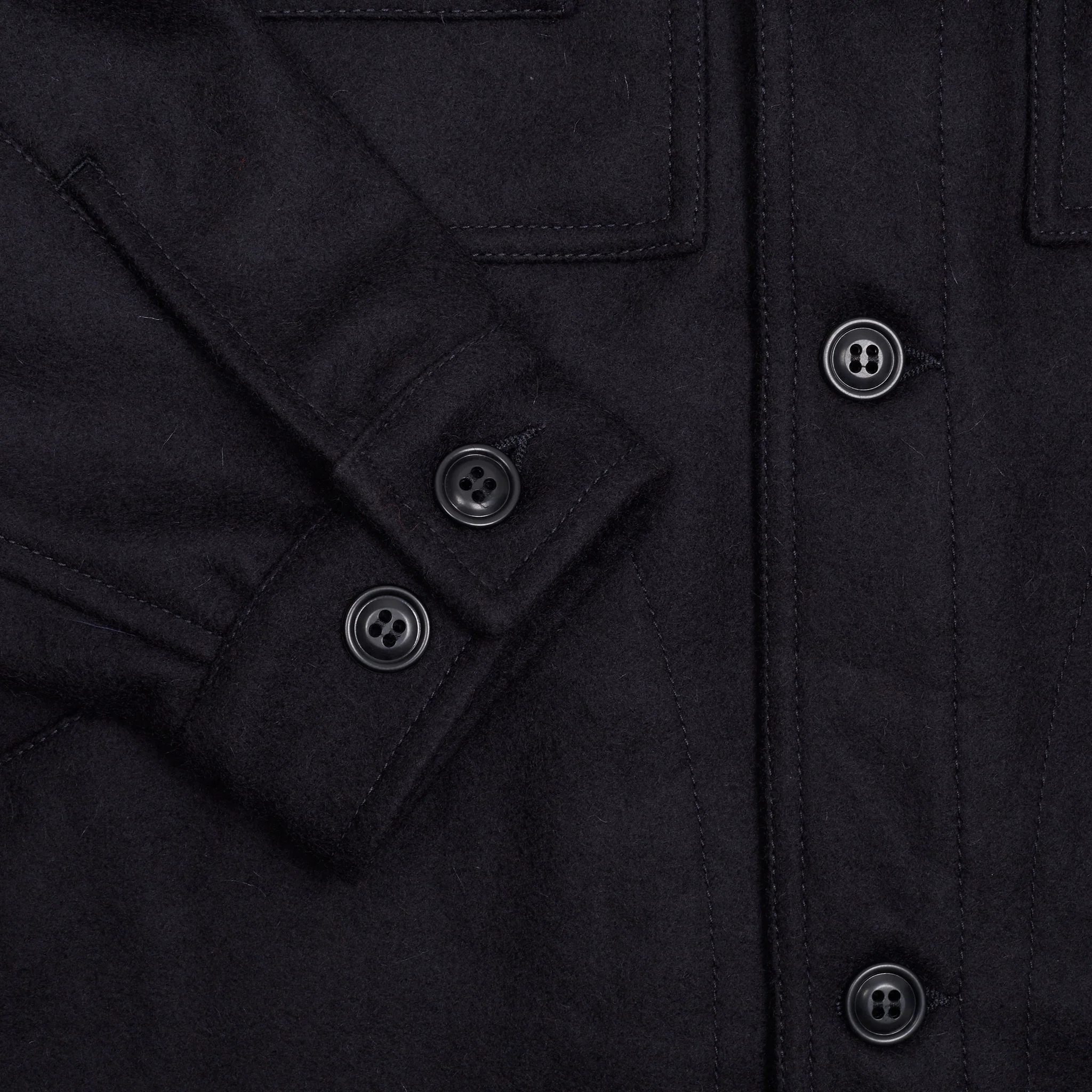 Manifattura Ceccarelli Casentino Wool Cruiser Jacket in Navy - Image 4