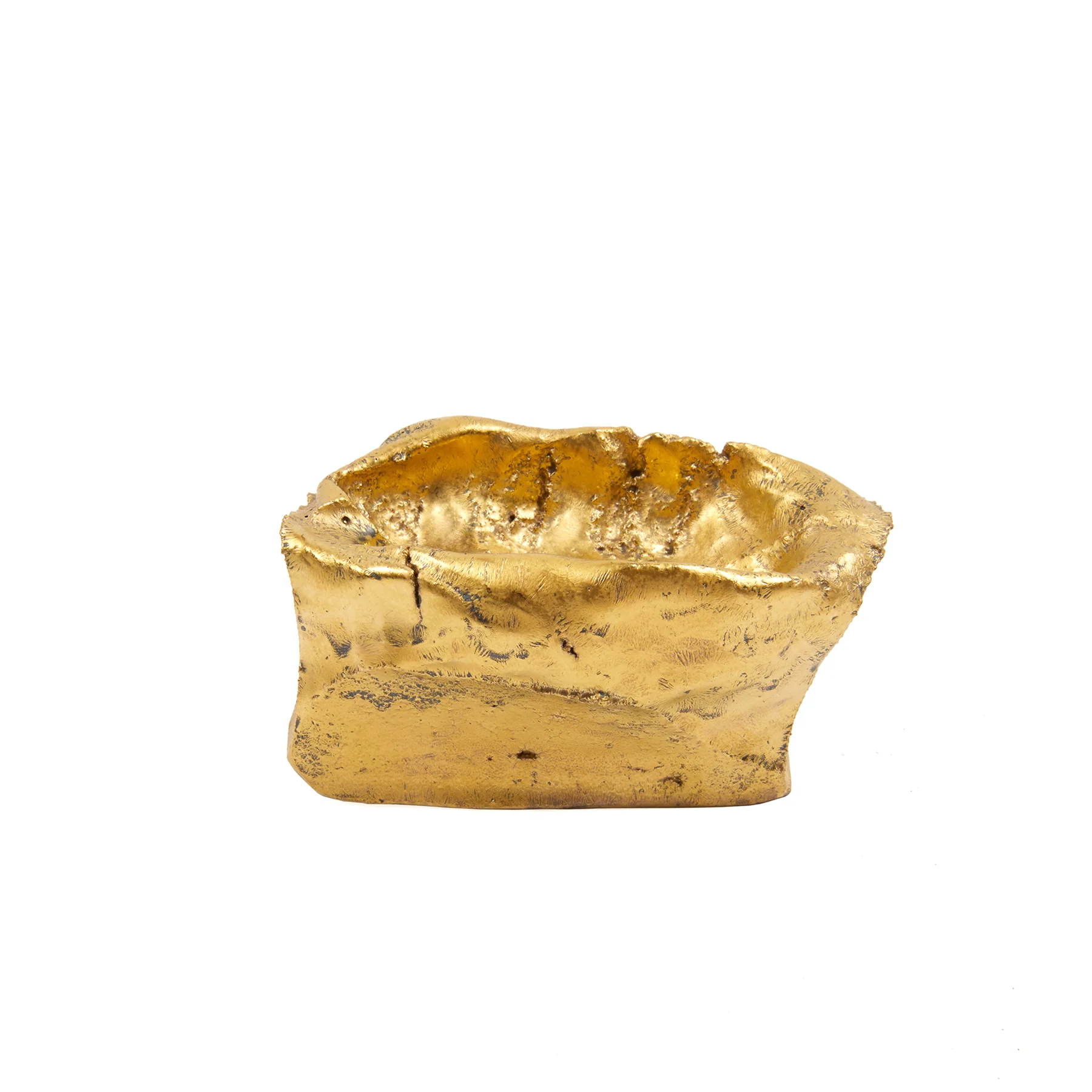 Matthias Kaiser Ceramic Anvil Ashtray in Gold - Image 3