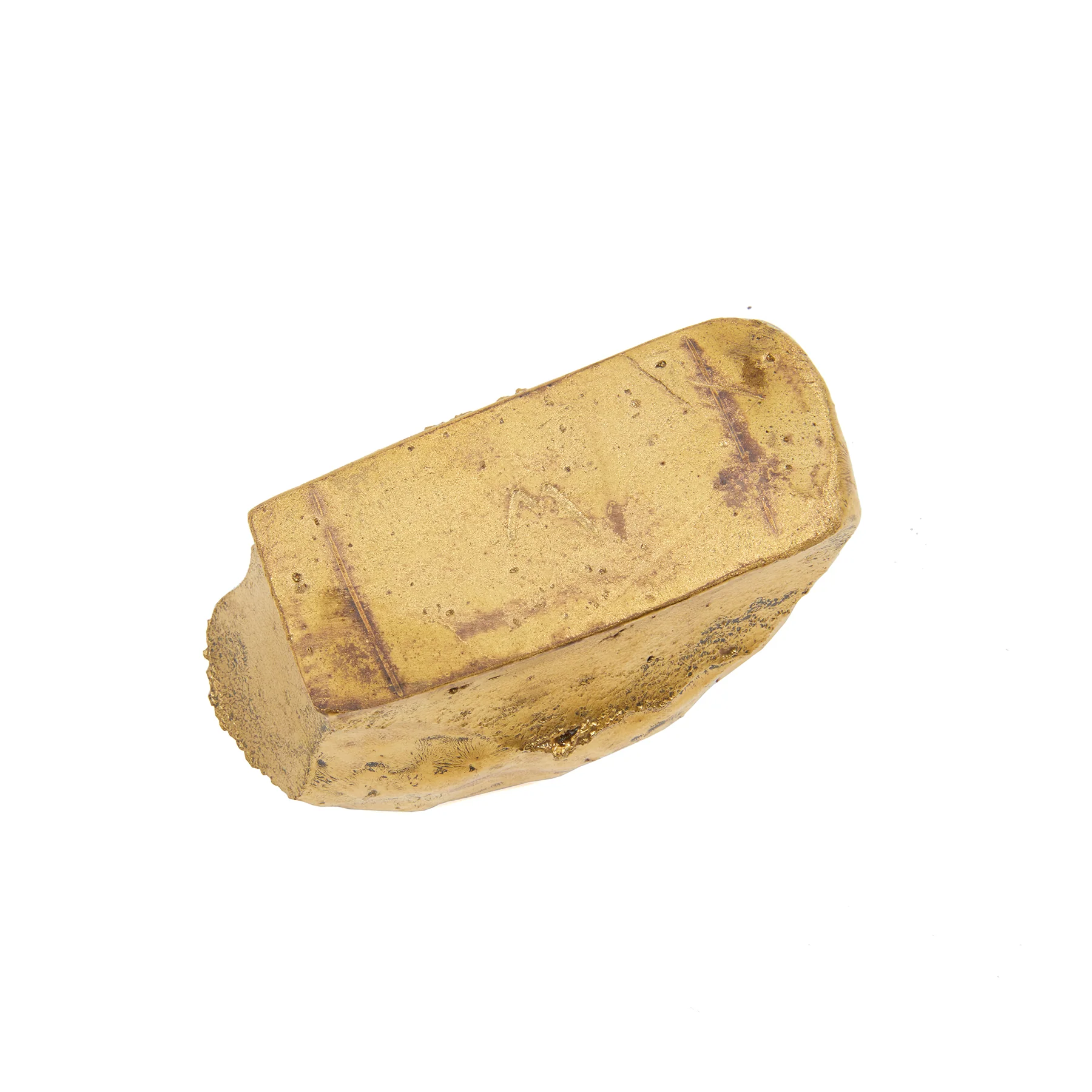 Matthias Kaiser Ceramic Anvil Ashtray in Gold - Image 4