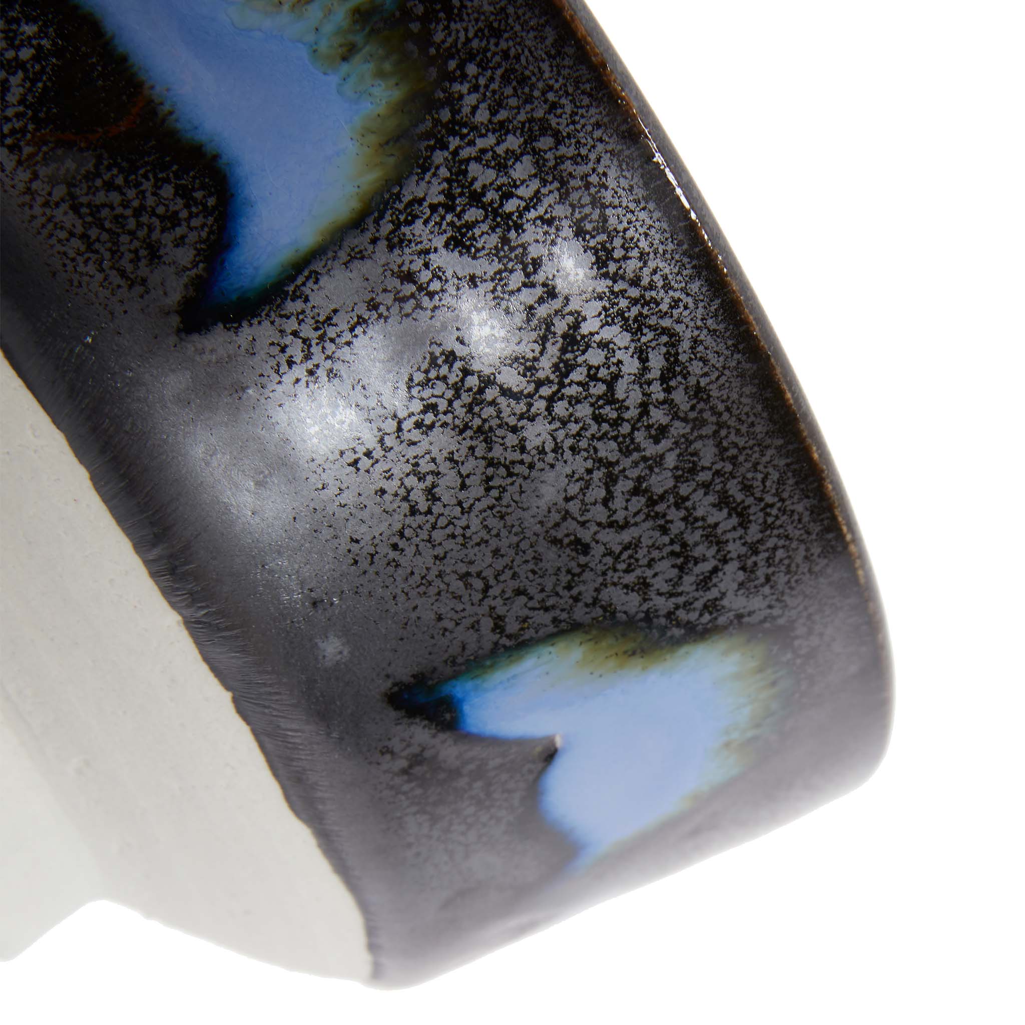 Matthias Kaiser Black and Blue Glazed Bowl - Image 3