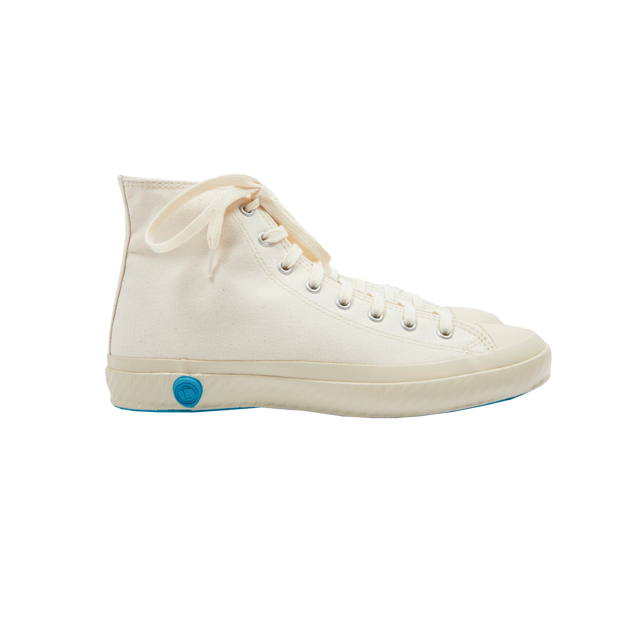 Shoes Like Pottery Canvas Hi-Top Trainers in White - Image 3