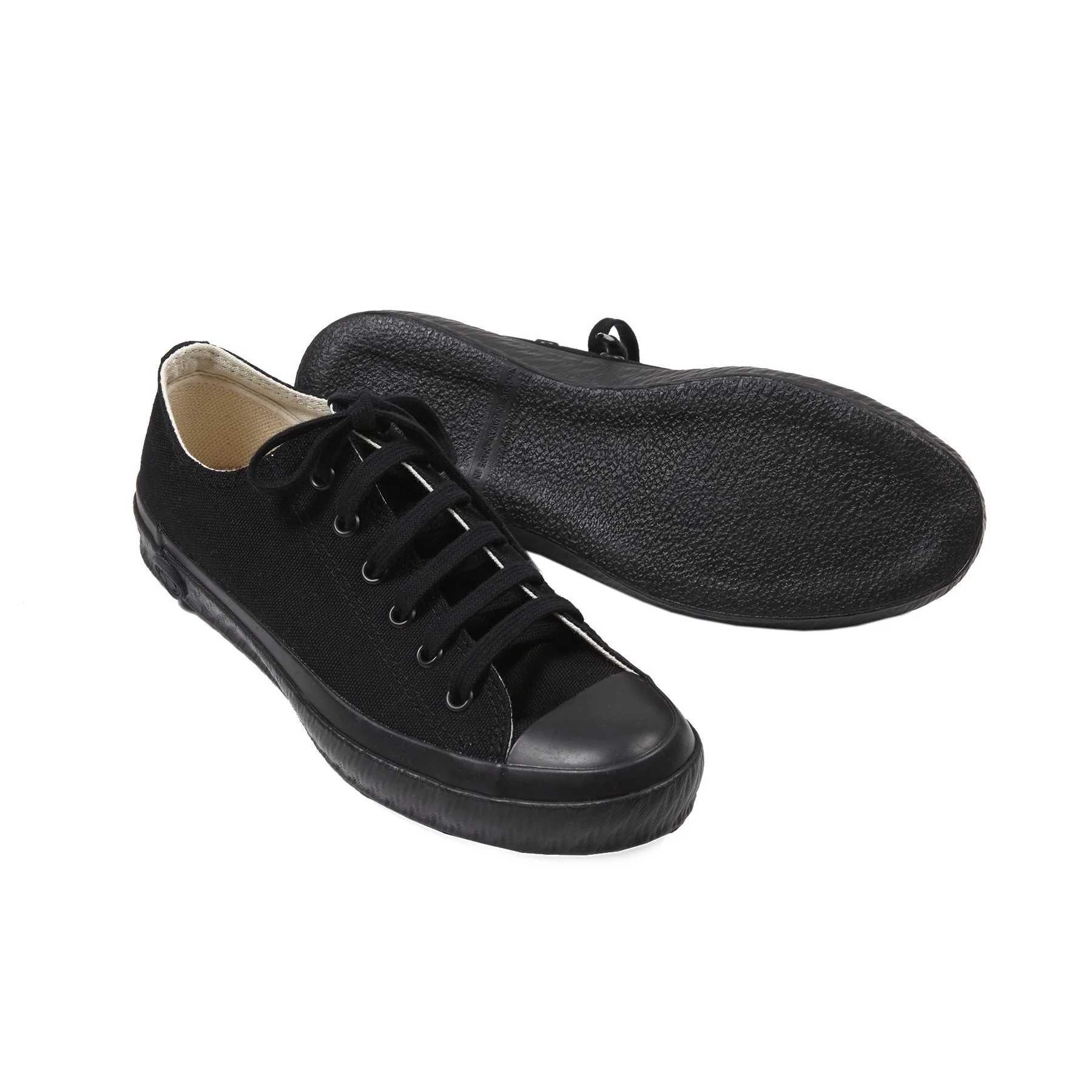 Shoes Like Pottery Canvas Trainers in Mono Black - Image 4